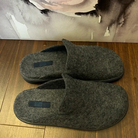 FitFlop Mens Felt Mules - Picture 4 of 7